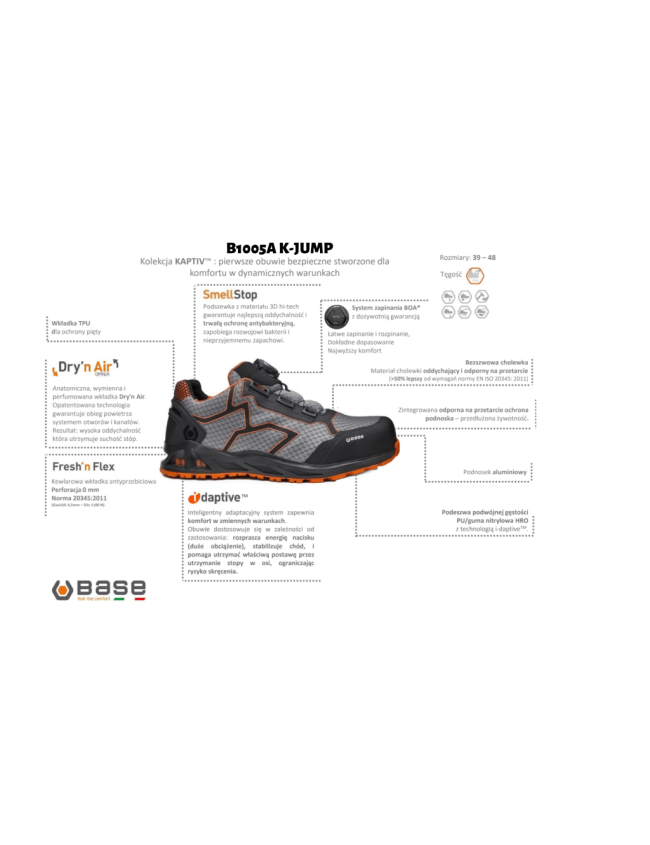 Pantofi de lucru BASE K-JUMP S1P