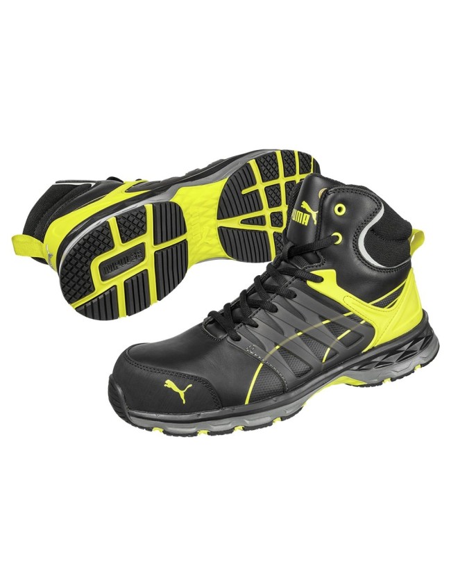 Bocanci de lucru Puma Velocity 2.0 Mid S3 ESD galbeni
