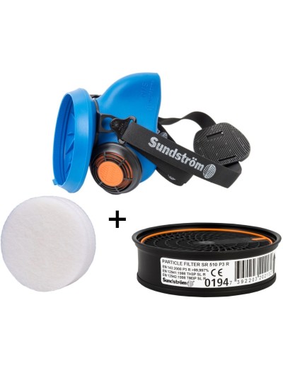 Set de protectie Sundstrom: semimasca SR 100 + SR 221 + SR 510