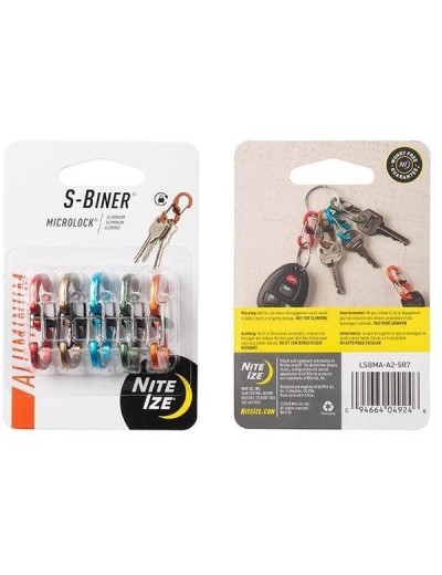 Carlig de fixare Nite Ize S-Biner MicroLock Aluminum