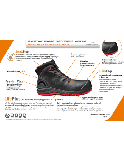 Bocanci de lucru Base Be Uniform Top S3 SRC