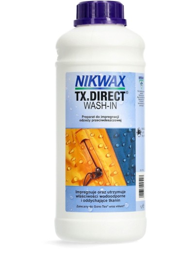 Impregnat do odzieży przeciwdeszczowej Nikwax TX. Direct