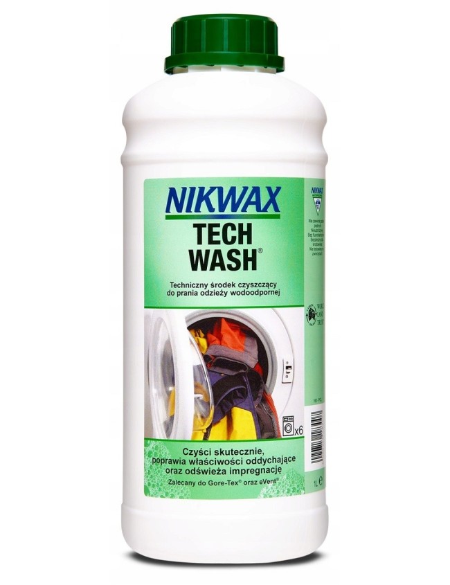 Środek piorący do odzieży wodoodpornej NIKWAX Tech Wash 1L Środek piorący do odzieży wodoodpornej NIKWAX Tech Wash 1L