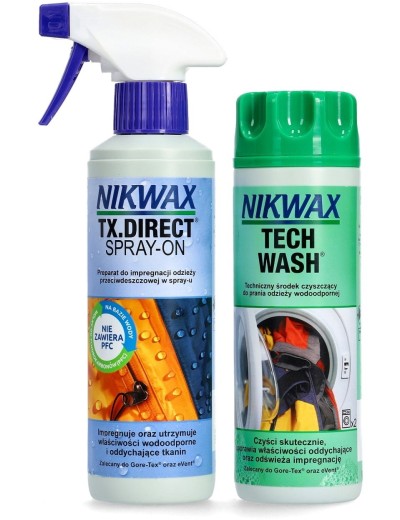 Kit de imbracaminte impermeabil Nikwax Twin: Tech Wash +