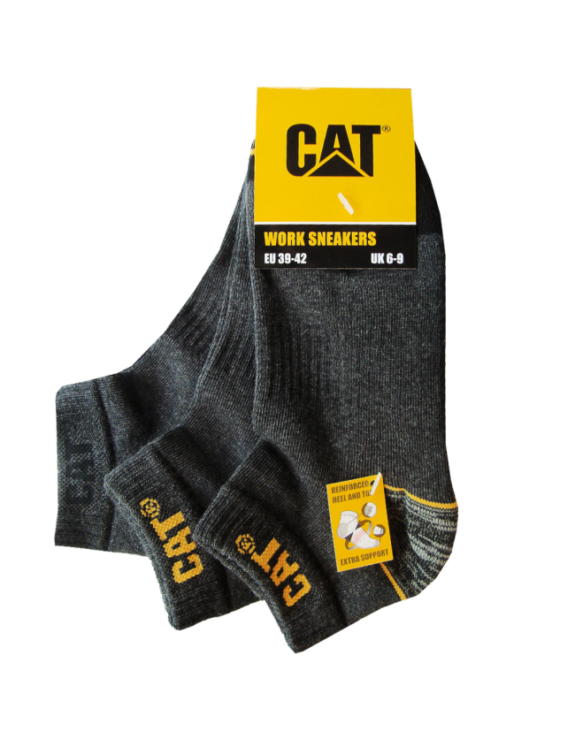 Sosete Caterpillar pana la glezna, set de 3