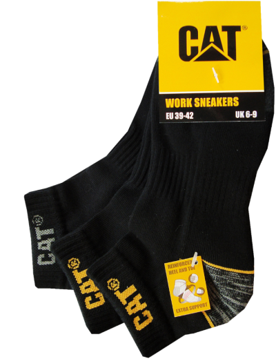 Sosete Caterpillar pana la glezna, set de 3