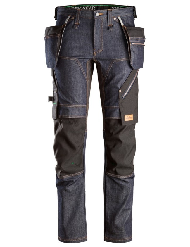 Pantaloni de lucru Snickers 6955 Denim FlexiWork +