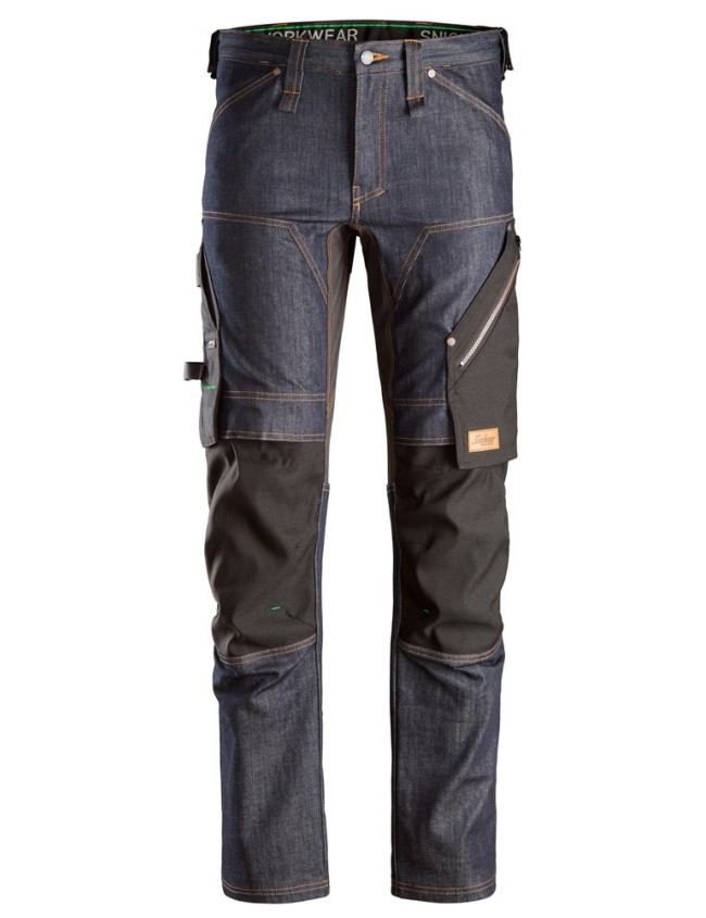 Pantaloni de lucru Snickers 6956 Denim FlexiWork +