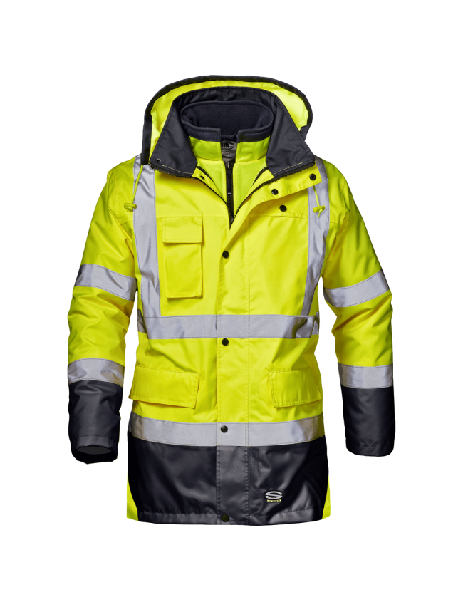 Kurtka robocze ocieplana odblaskowa Sir Safety Motorway 4w1 Kurtka robocze ocieplana odblaskowa Sir Safety Motorway 4w1