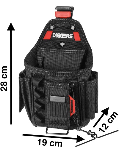 Centura scule Diggers Electrician Pouch DK620