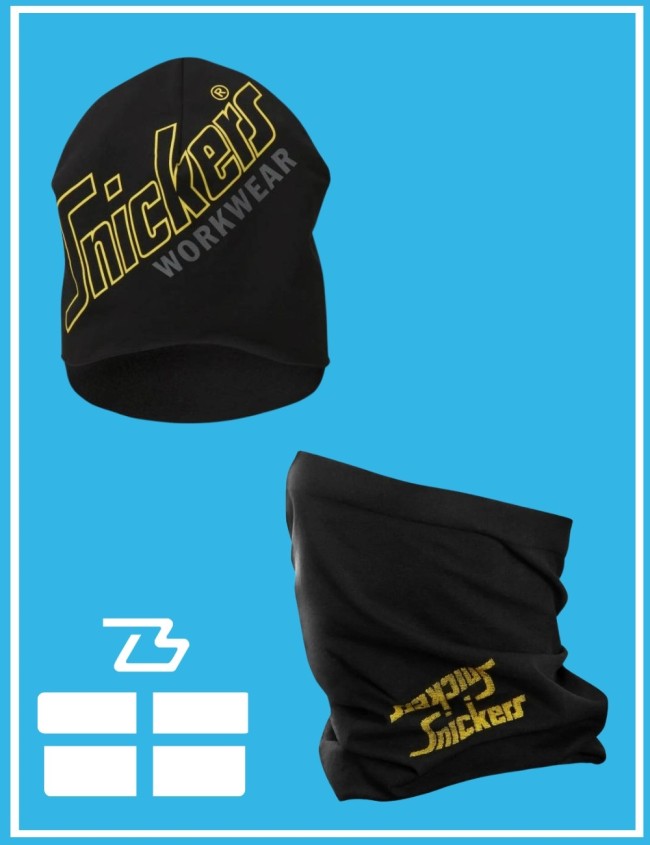 Zestaw prezentowy Snickers: czapka 9030 + komin 9054 Zestaw prezentowy Snickers: czapka 9030 + komin 9054