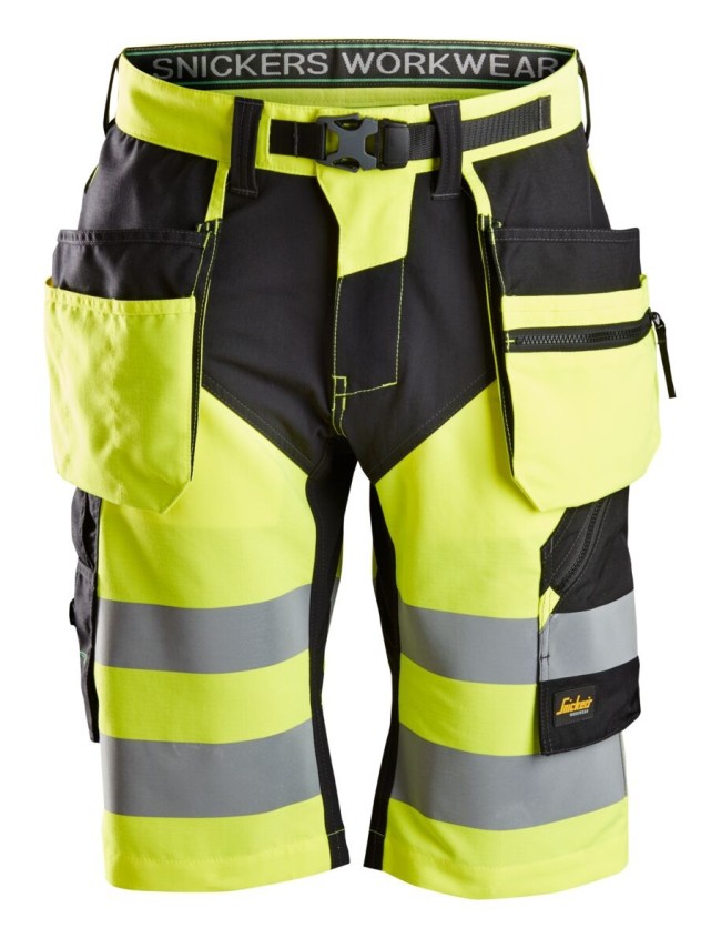 Spodenki odblaskowe elastyczne Snickers 6933 Flexiwork+ Spodenki odblaskowe elastyczne Snickers 6933 Flexiwork+