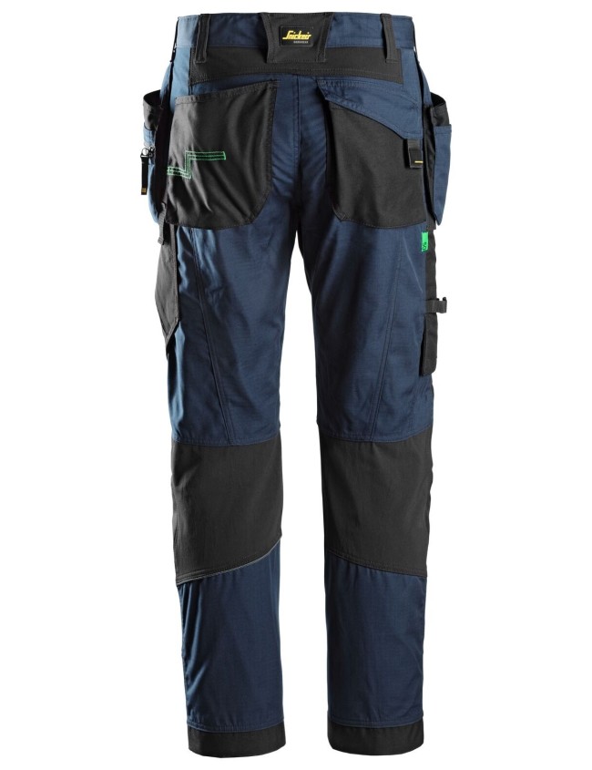 Pantaloni de lucru Snickers FlexiWork + 6902 cu buzunare tip toc