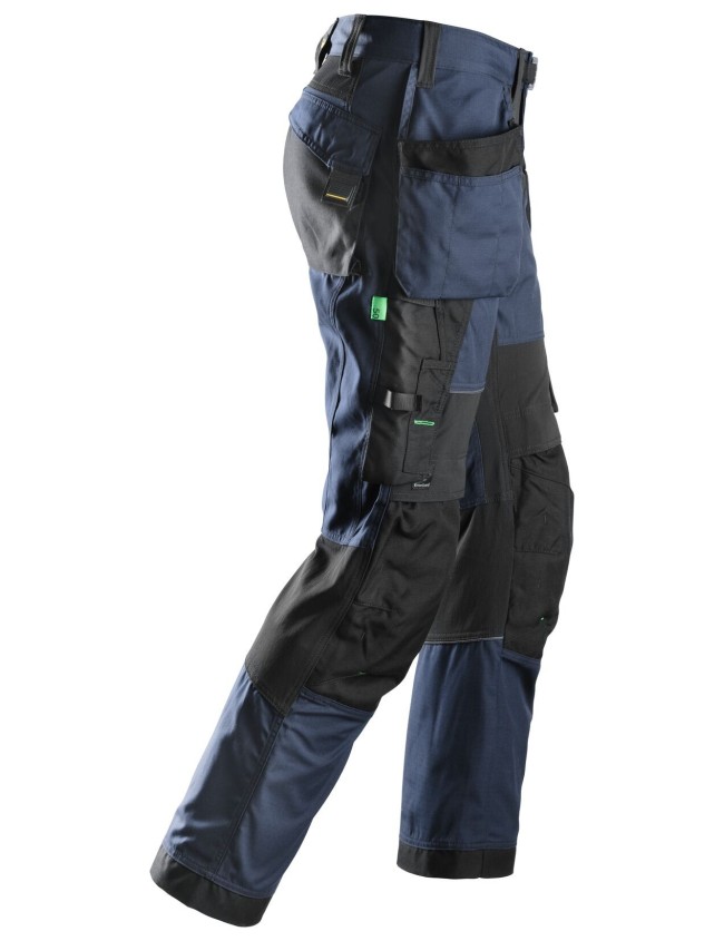 Pantaloni de lucru Snickers FlexiWork + 6902 cu buzunare tip toc