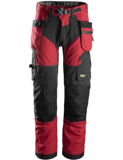 Pantaloni de lucru Snickers FlexiWork + 6902 cu buzunare tip toc