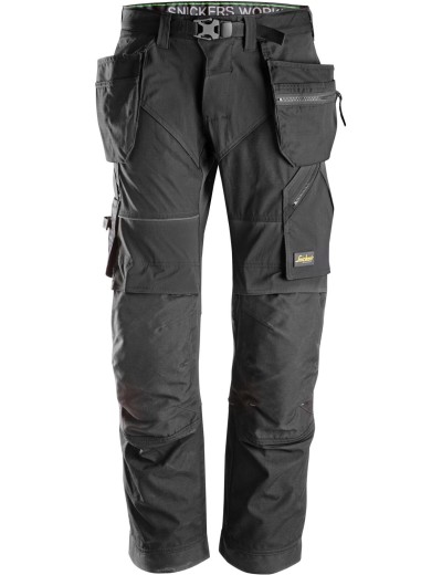 Pantaloni de lucru Snickers FlexiWork + 6902 cu buzunare tip toc