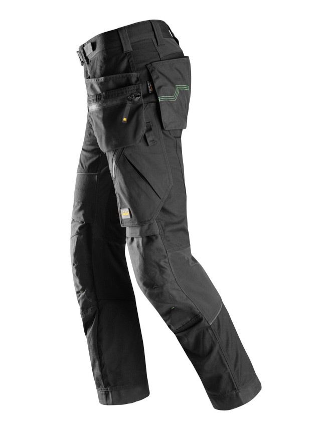 Pantaloni de lucru Snickers FlexiWork + 6902 cu buzunare tip toc