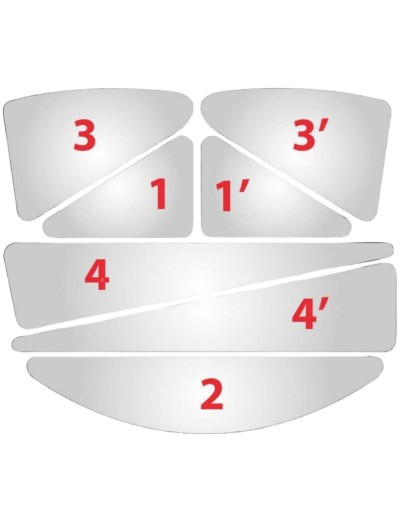 Autocolante reflectorizante pentru casca de protectie