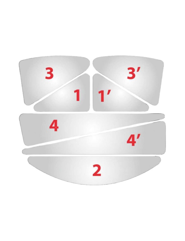 Autocolante reflectorizante pentru casca de protectie