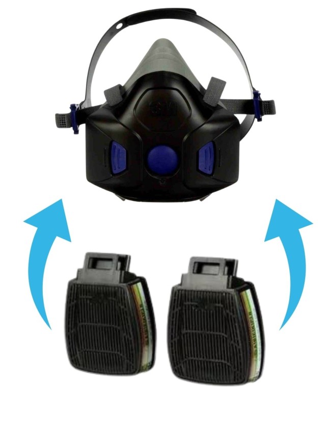 Filtru de gaz pentru masca 3M D8059 Secure Click ABEK1