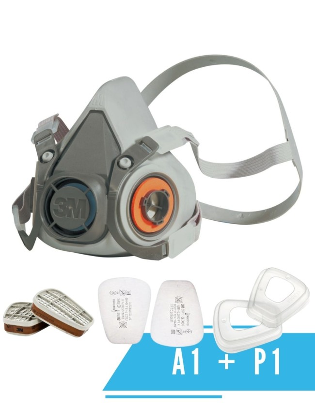 Semimasca de pictor 3M 6000 completa cu filtre