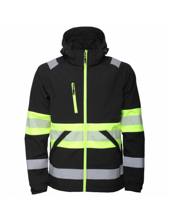 Kurtka softshell odblaskowa Bosafety Valencia C1 Kurtka softshell odblaskowa Bosafety Valencia C1