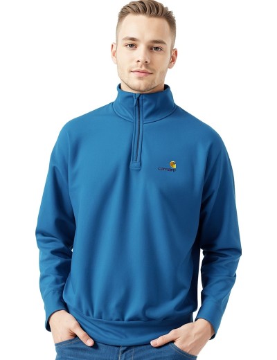 Bluza Carhartt American Script cu fermoar pe jumatate