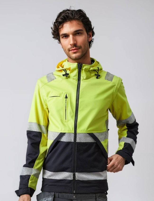 Kurtka softshell odblaskowa Bosafety Valencia C2 Kurtka softshell odblaskowa Bosafety Valencia C2