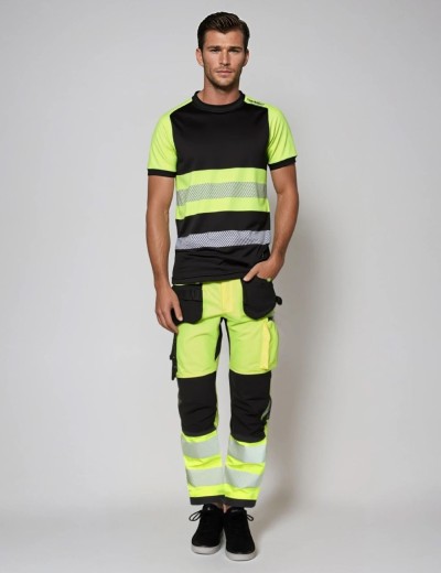 Pantaloni de lucru reflectorizanti Bosafety Tension Plus