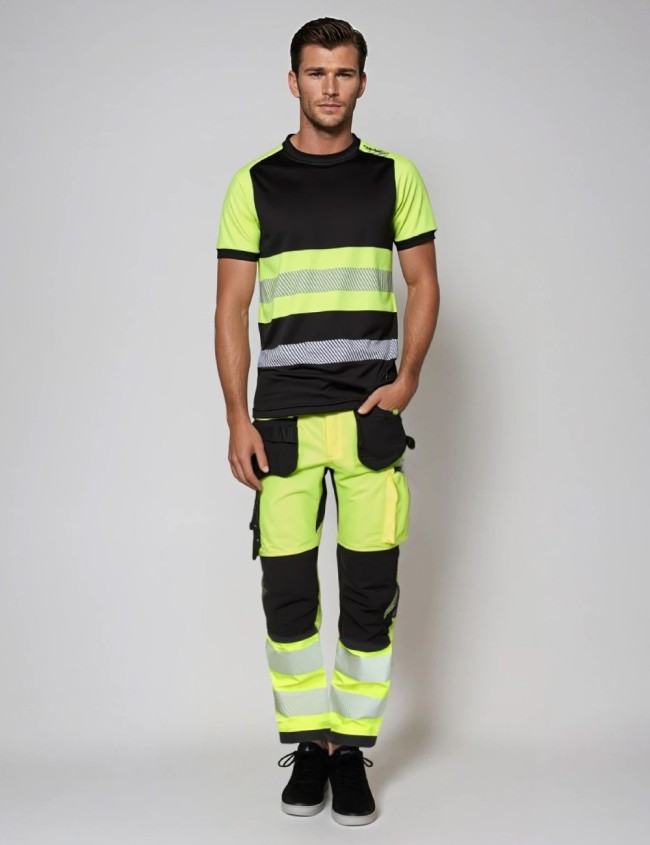Pantaloni de lucru reflectorizanti Bosafety Tension Plus