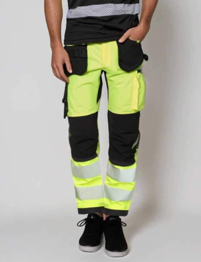 Spodnie robocze odblaskowe Bosafety Tension Plus Spodnie robocze odblaskowe Bosafety Tension Plus