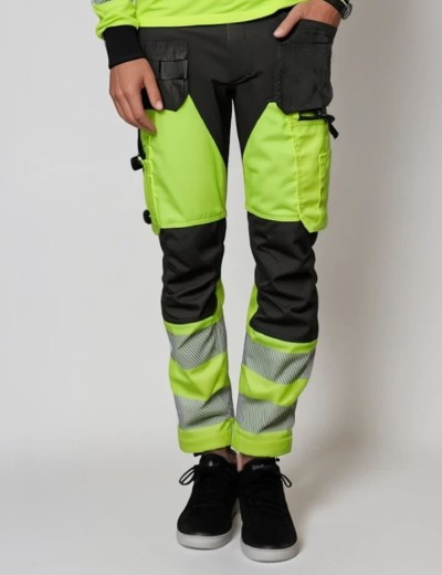 Pantaloni de lucru reflectorizanti Bosafety Mashup Plus