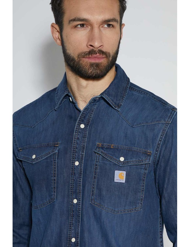 Koszula Montana Denim, długi rękaw Carhartt 106429 Koszula Montana Denim, długi rękaw Carhartt 106429
