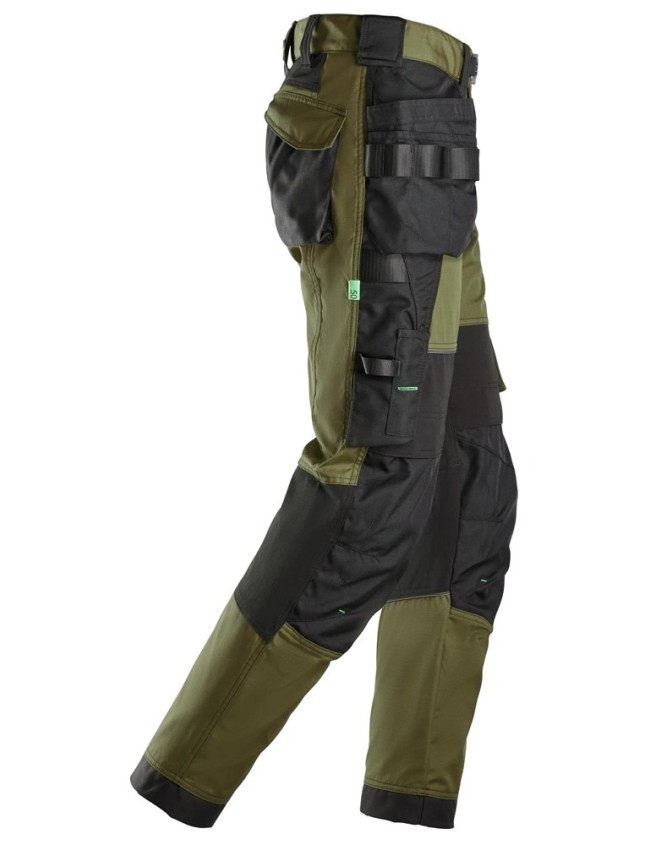 Pantaloni de lucru Snickers FlexiWork + 6902 cu buzunare tip toc