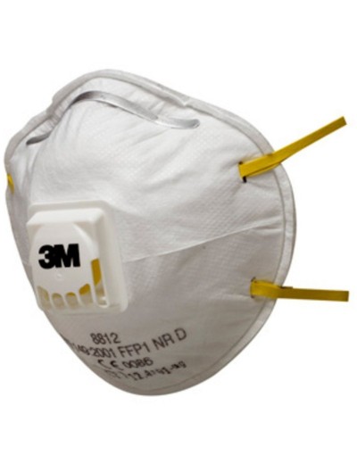 Masca de praf 3M 8812 cu valva, pachet de 10