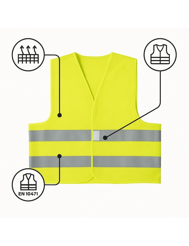 Vesta reflectorizanta Prokam din plasa