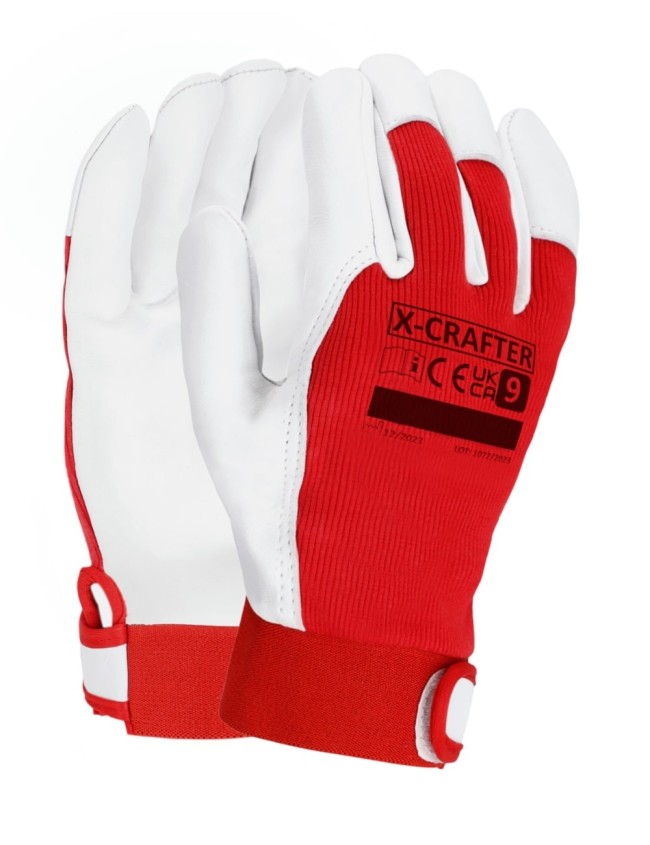 Rękawice z koziej skóry z rzepem X-Crafter Rękawice z koziej skóry z rzepem X-Crafter