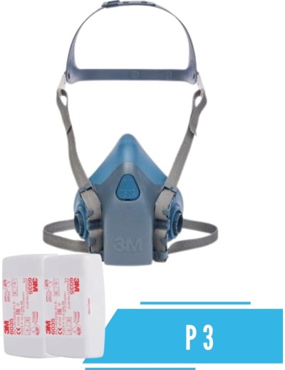 Masca de protectie impotriva prafului 3M 7500 6035 P3