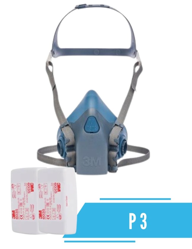Masca de protectie impotriva prafului 3M 7500 6035 P3
