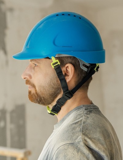 Casca de protectie Morion pentru constructii cu curea