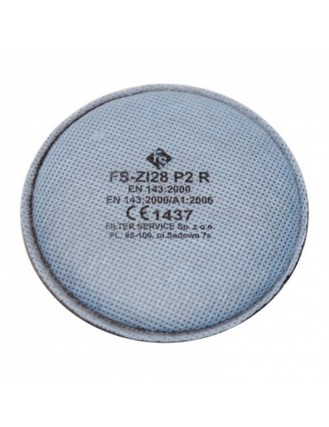 Filtr przeciwpyłowy do maski P2 z węglem aktywnym FS-ZI28 P2 R Filtr przeciwpyłowy do maski P2 z węglem aktywnym FS-ZI28 P2 R