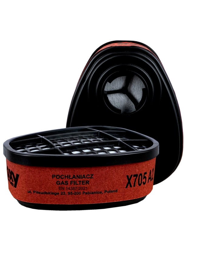 Filtr do maski A2 OXYPRO X705 węglowy Filtr do maski A2 OXYPRO X705 węglowy