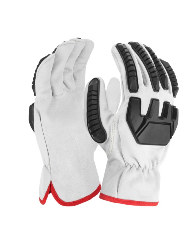 Manusi de lucru din piele X-Driver TPR cu protectie pentru