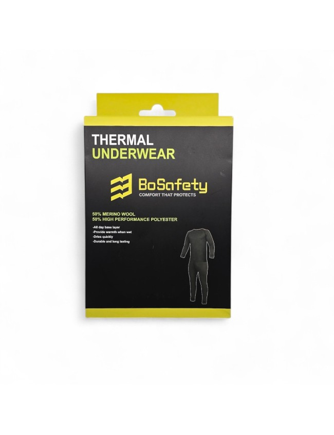 Bielizna termoaktywna z wełny merino Bosafety Bielizna termoaktywna z wełny merino Bosafety
