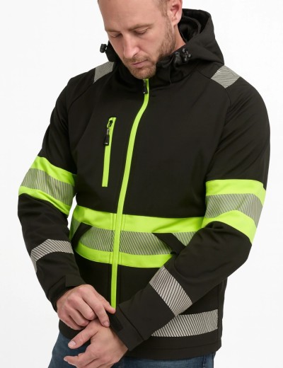 Geaca softshell reflectorizanta Bosafety Valencia C1
