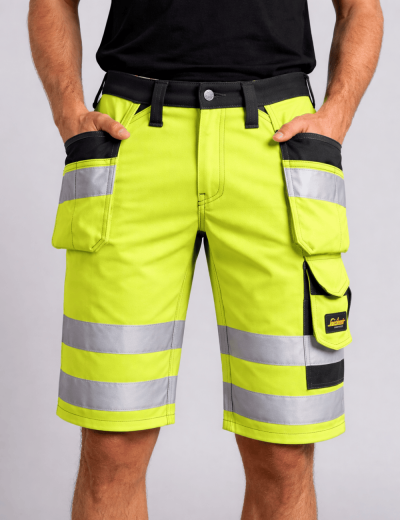 Pantaloni scurți de lucru Snickers Workwear 3033 Hi-Vis