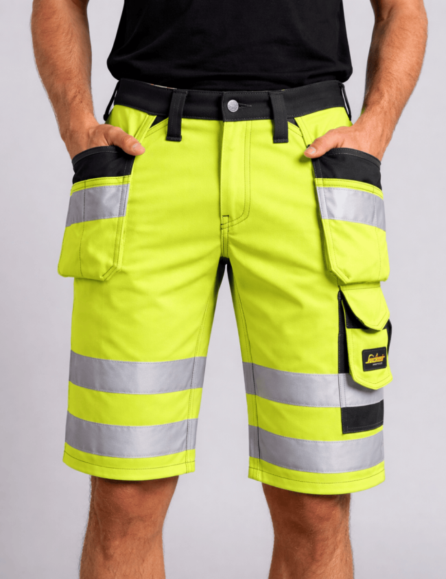 Pantaloni scurți de lucru Snickers Workwear 3033 Hi-Vis