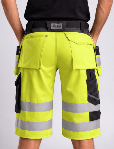 Pantaloni scurți de lucru Snickers Workwear 3033 Hi-Vis