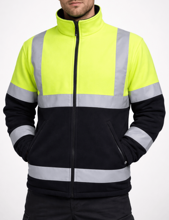 Jachetă Geaca fleece BoSafety Fleece C2 Hi-Vis