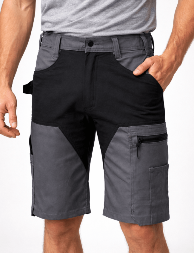 Pantaloni scurti Bosafety MASHUP cu insertii elastice